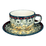 Cup & Saucer, 7 oz in "Sunshine Grotto" by Manufaktura | F043S-WK52