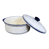 Baker, Round, with Lid, Deep, 8" in "Misty Blue" by Manufaktura | Z128U-61A