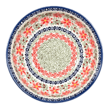 Bowl, Round, 8.5" in "Pink Poinsettia" by Manufaktura | M135S-PS14