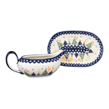 Gravy Boat, 14 oz in "Festive Forest" by Manufaktura | S119U-INS6