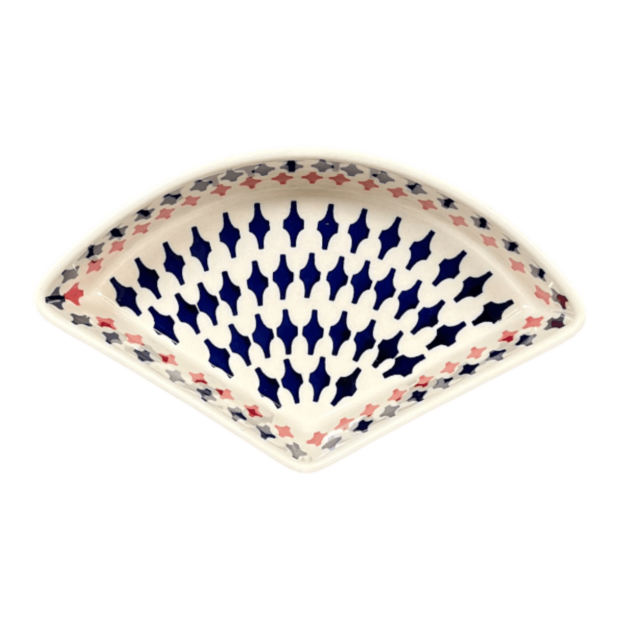 Bowl, Wedge-Shaped, 5" x 8.5" in "Shock Waves" by Manufaktura | M048U-GZ42