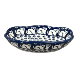 Dish, Cloud-Shaped, Small 3" x 5" in "Kitty Cat Path" by Manufaktura | S126T-KOT6