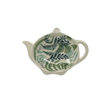 Saucer, Teapot, 4.25" x 3.25" in "Scattered Ferns" by Manufaktura | P094S-GZ39