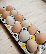 Egg Carton, 13.25" x 5" in "Star Shower" by Ceramika Artystyczna | AC28-359X