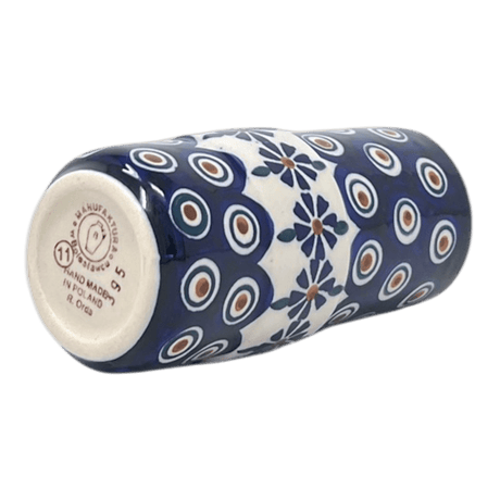Vase, Slim, 5.5" in "Floral Peacock" by Manufaktura | F141T-54KK