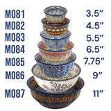 Bowl, Round, 3.5" in "Floral Peacock" by Manufaktura | M081T-54KK