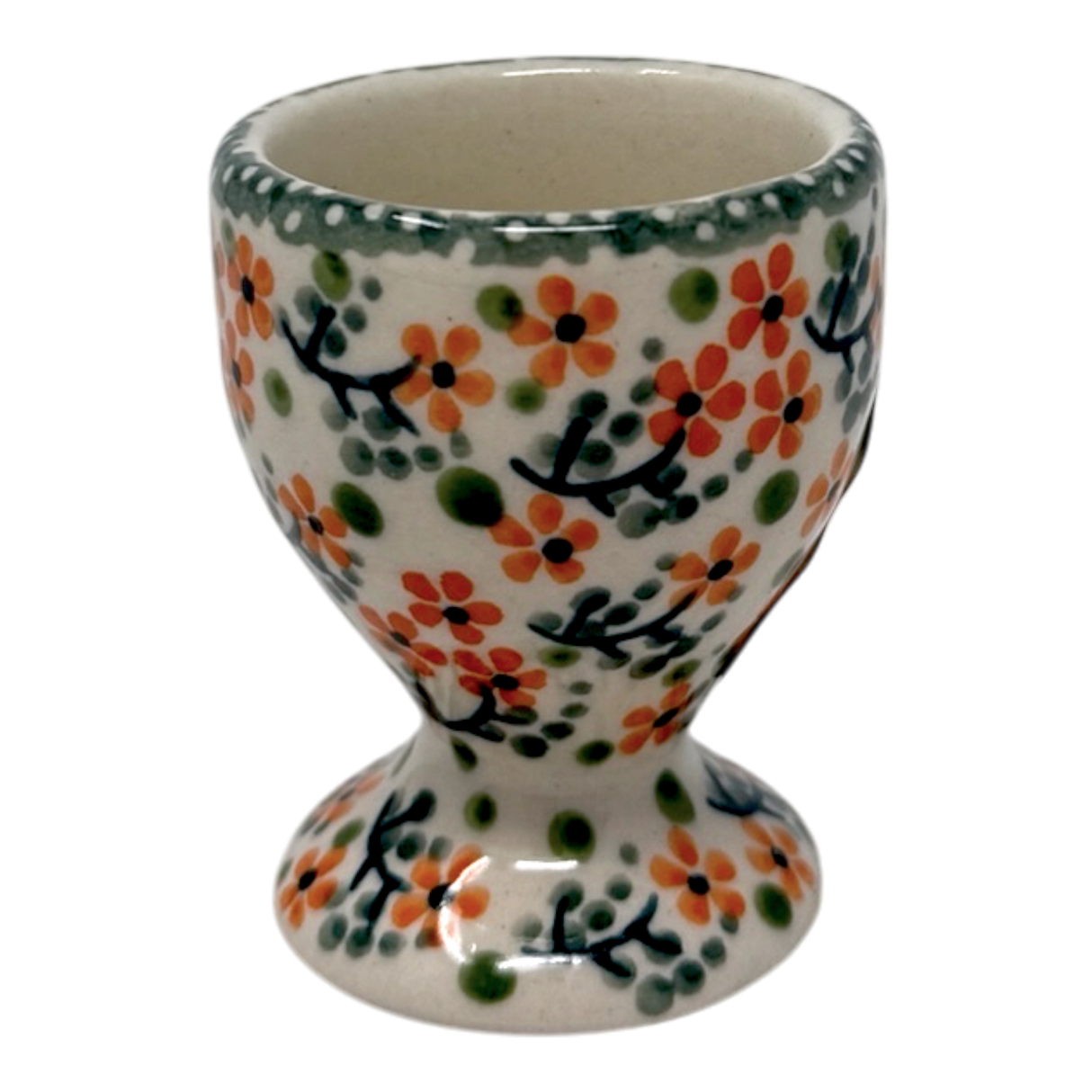 Egg Cup, 2.5" in "Peach Blossoms" by Manufaktura | J050S-AS46