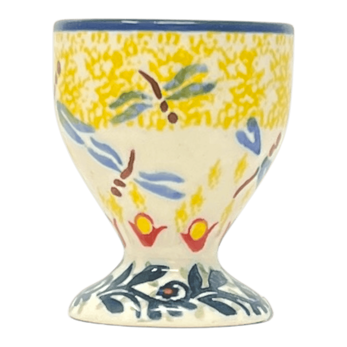 Egg Cup, 2.5" in "Dragonfly Delight" by Manufaktura | J050S-JZ36