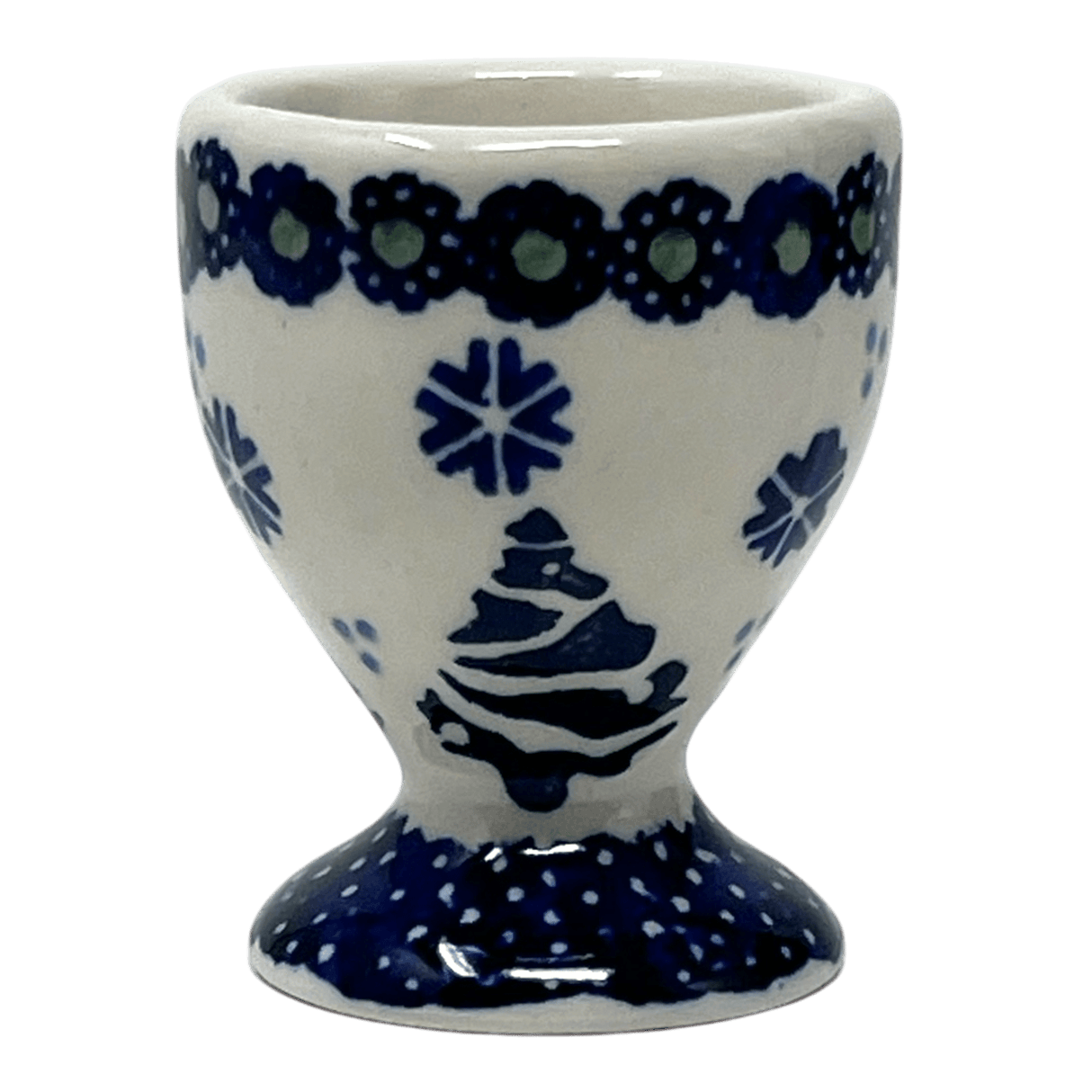 Egg Cup, 2.5" in "Snowy Pines" by Manufaktura | J050T-U22