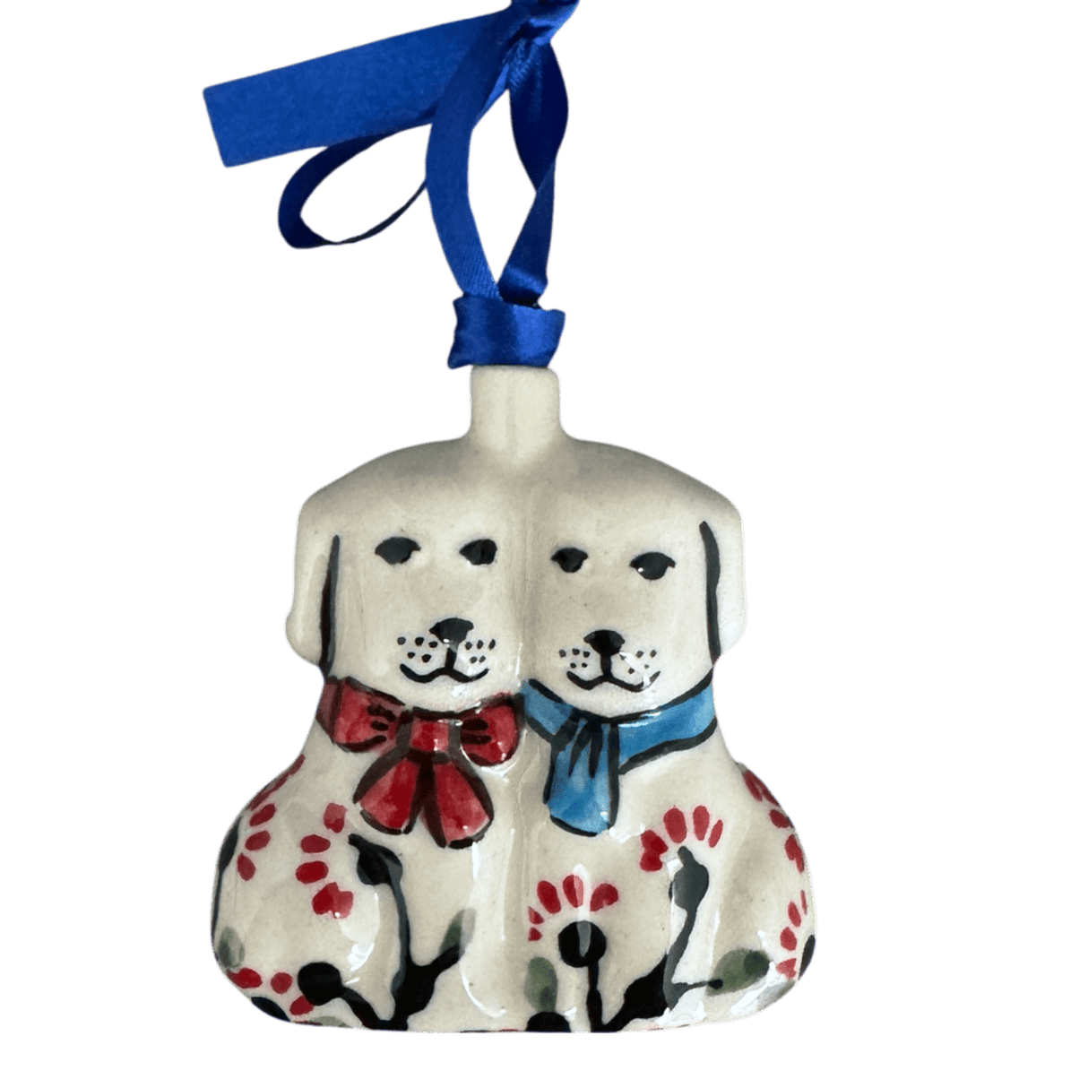 Ornament, Puppy Dogs, 2.5" in "Cherry Blossoms" by Manufaktura | K015S-DPGJ