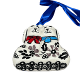 Ornament, Puppy Dogs, 2.5" in "Duet in Black & Grey" by Manufaktura | K015S-DPSC