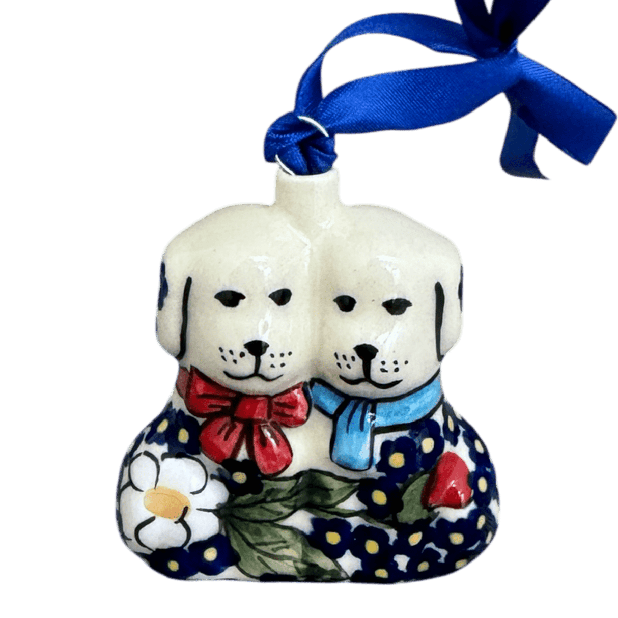 Ornament, Puppy Dogs, 2.5" in "Poppies & Posies" by Manufaktura | K015S-IM02