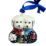Ornament, Puppy Dogs, 2.5" in "Poppies & Posies" by Manufaktura | K015S-IM02