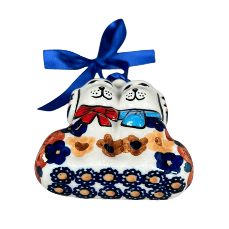 Ornament, Puppy Dogs, 2.5" in "Bouquet in a Basket" by Manufaktura | K015S-JZK
