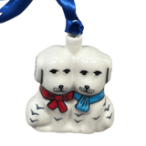 Ornament, Puppy Dogs, 2.5" in "Pine Forest" by Manufaktura | K015S-PS29