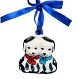 Ornament, Puppy Dogs, 2.5" in "Peacock" by Manufaktura | K015T-54