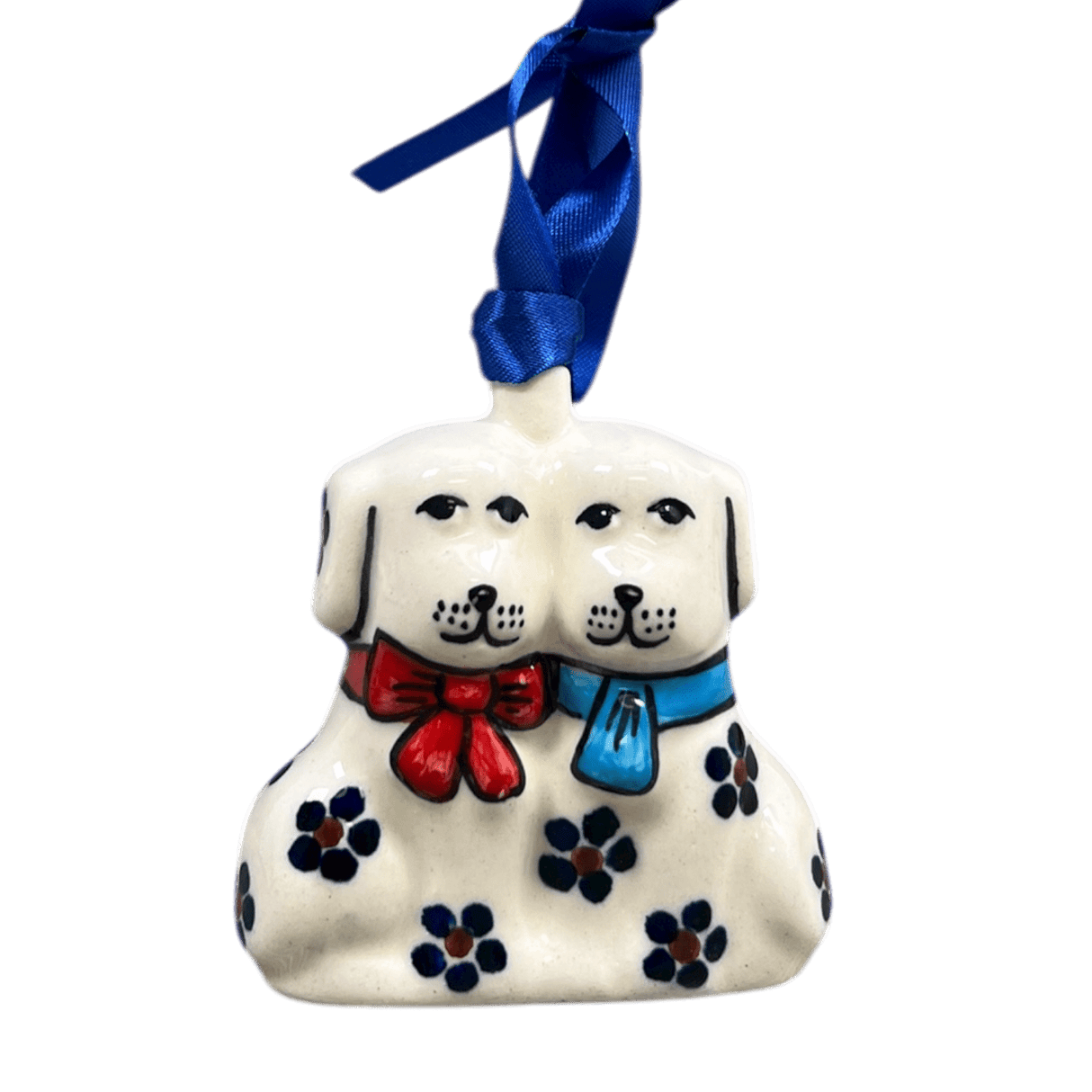 Ornament, Puppy Dogs, 2.5" in "Petite Floral" by Manufaktura | K015T-64