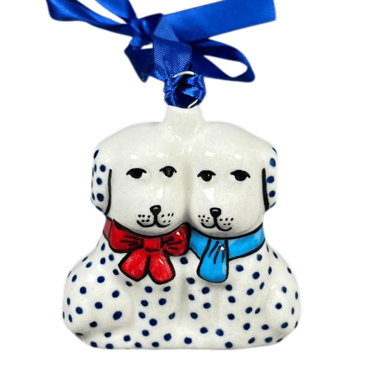 Ornament, Puppy Dogs, 2.5" in "Misty Blue" by Manufaktura | K015U-61A