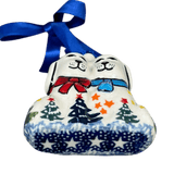 Ornament, Puppy Dogs, 2.5" in "Festive Forest" by Manufaktura | K015U-INS6