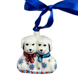 Ornament, Puppy Dogs, 2.5" in "Snowflake Love" by Manufaktura | K015U-PS01