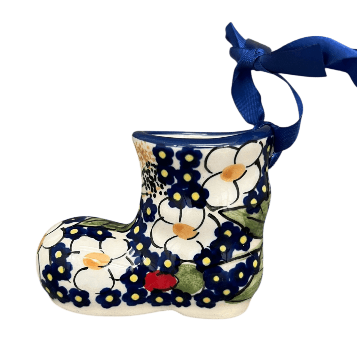 Christmas Boot, 2.25" in "Poppies & Posies" by Manufaktura | K017S-IM02