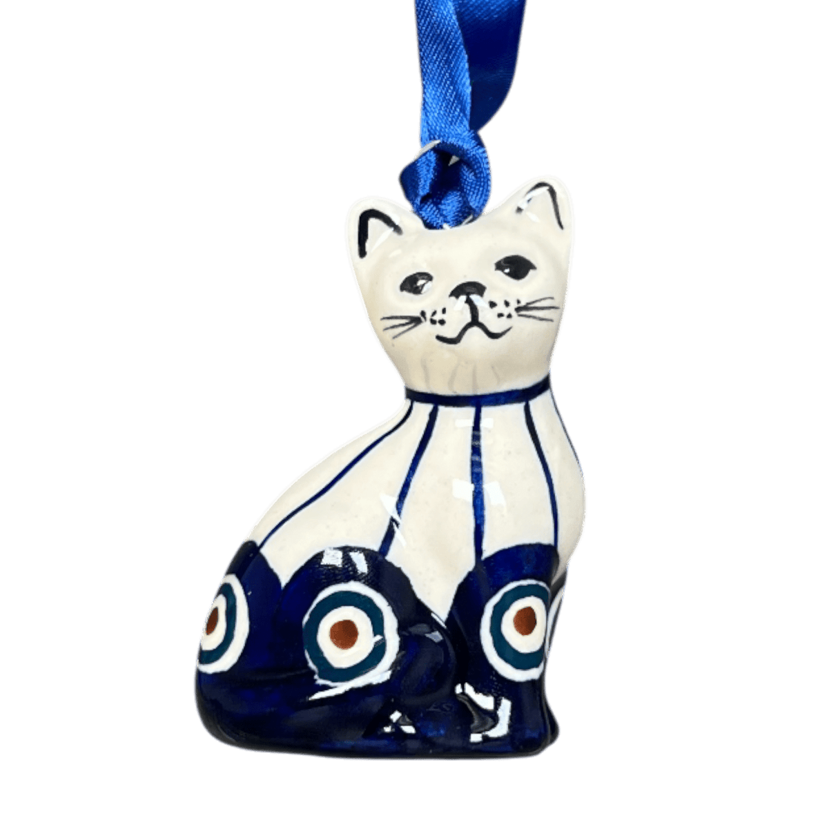 Ornament, Cat, 1.5" in "Peacock in Line" by Manufaktura | K018T-54A