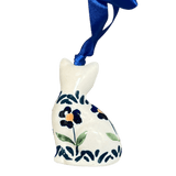 Ornament, Cat, 1.5" in "Forget Me Not" by Manufaktura | K018T-ASS