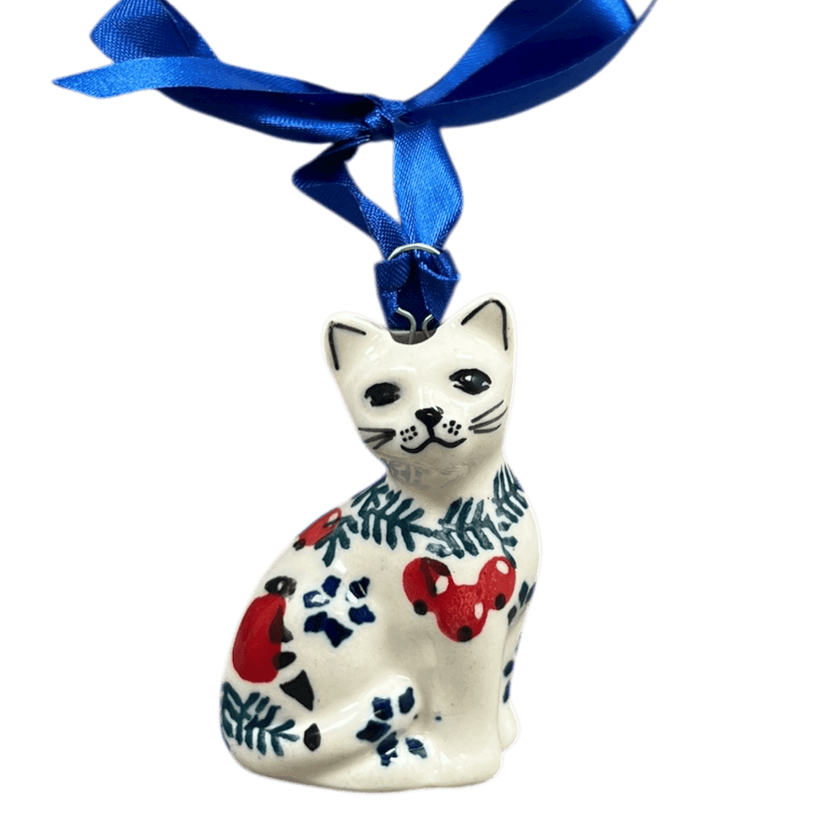 Ornament, Cat, 1.5" in "Red Bird" by Manufaktura | K018T-GILE
