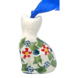 Ornament, Cat, 1.5" in "Holly In Bloom" by Manufaktura | K018T-IN13