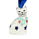 Ornament, Cat, 1.5" in "Starry Wreath" by Manufaktura | K018T-PZG