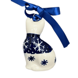 Ornament, Cat, 1.5" in "Snow Drift" by Manufaktura | K018T-PZ
