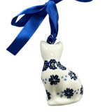Ornament, Cat, 1.5" in "Snowy Pines" by Manufaktura | K018T-U22