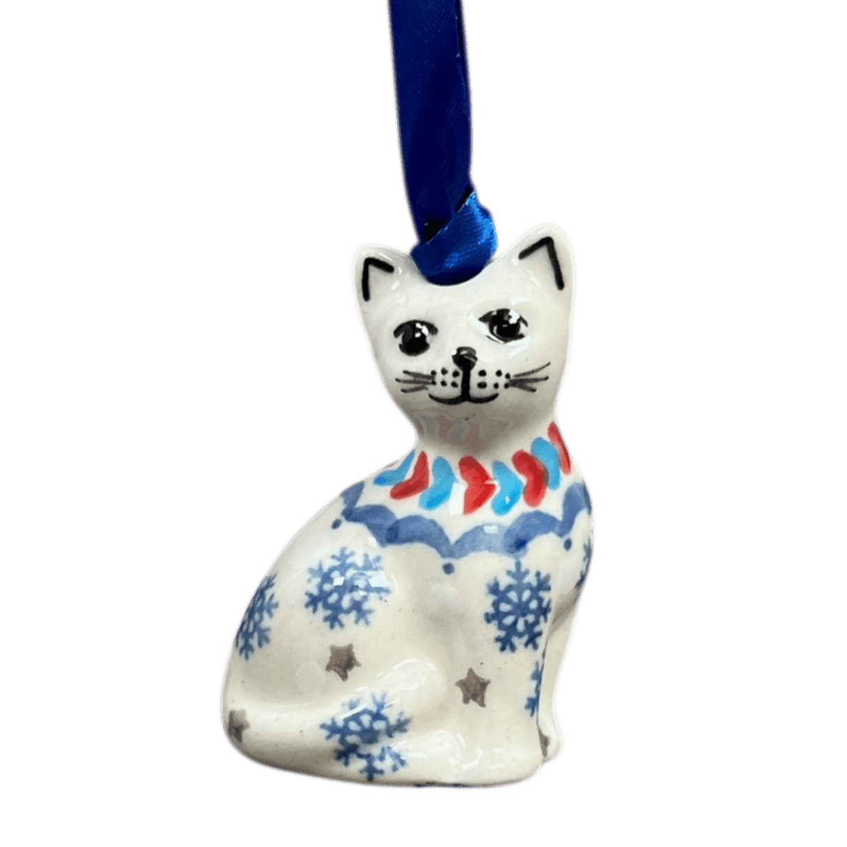 Ornament, Cat, 1.5" in "Snowflake Love" by Manufaktura | K018U-PS01