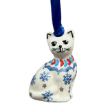 Ornament, Cat, 1.5" in "Snowflake Love" by Manufaktura | K018U-PS01
