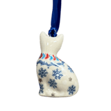 Ornament, Cat, 1.5" in "Snowflake Love" by Manufaktura | K018U-PS01