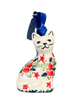 Ornament, Cat, 1.5" in "Evergreen Bells" by Manufaktura | K018U-PZDG