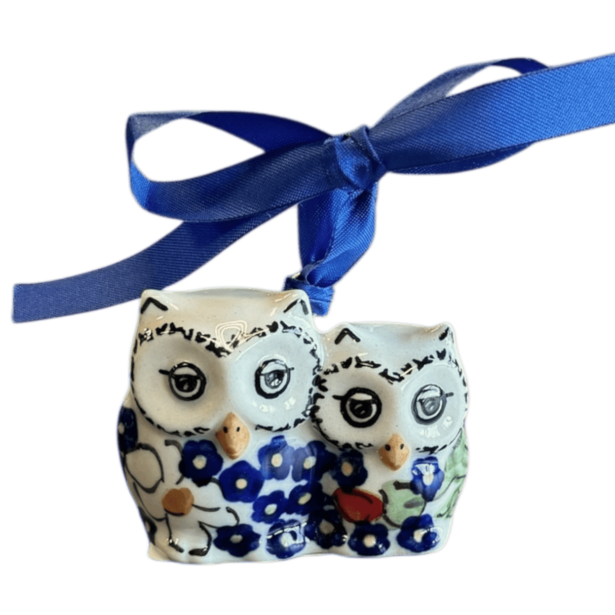 Ornament, Two Owl, 2" in "Poppies & Posies" by Manufaktura | K020S-IM02