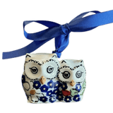 Ornament, Two Owl, 2" in "Poppies & Posies" by Manufaktura | K020S-IM02