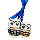 Ornament, Two Owl, 2" in "Bouquet in a Basket" by Manufaktura | K020S-JZK