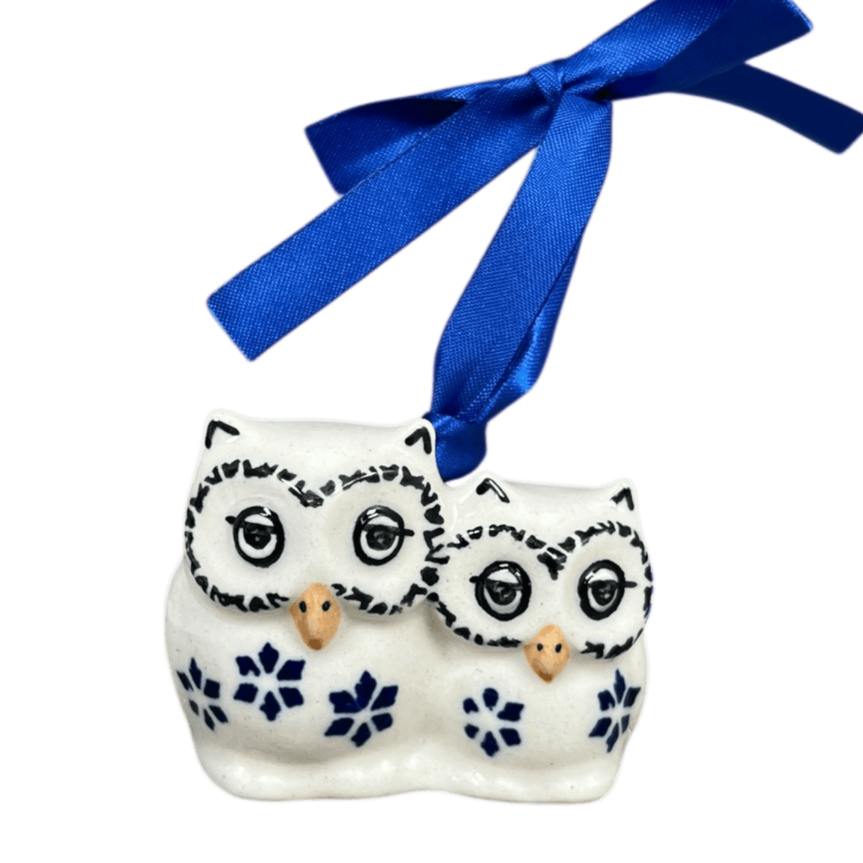 Ornament, Two Owl, 2" in "Red Bird" by Manufaktura | K020T-GILE