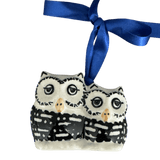 Ornament, Two Owl, 2" in "Metro" by Manufaktura | K020T-WCZM
