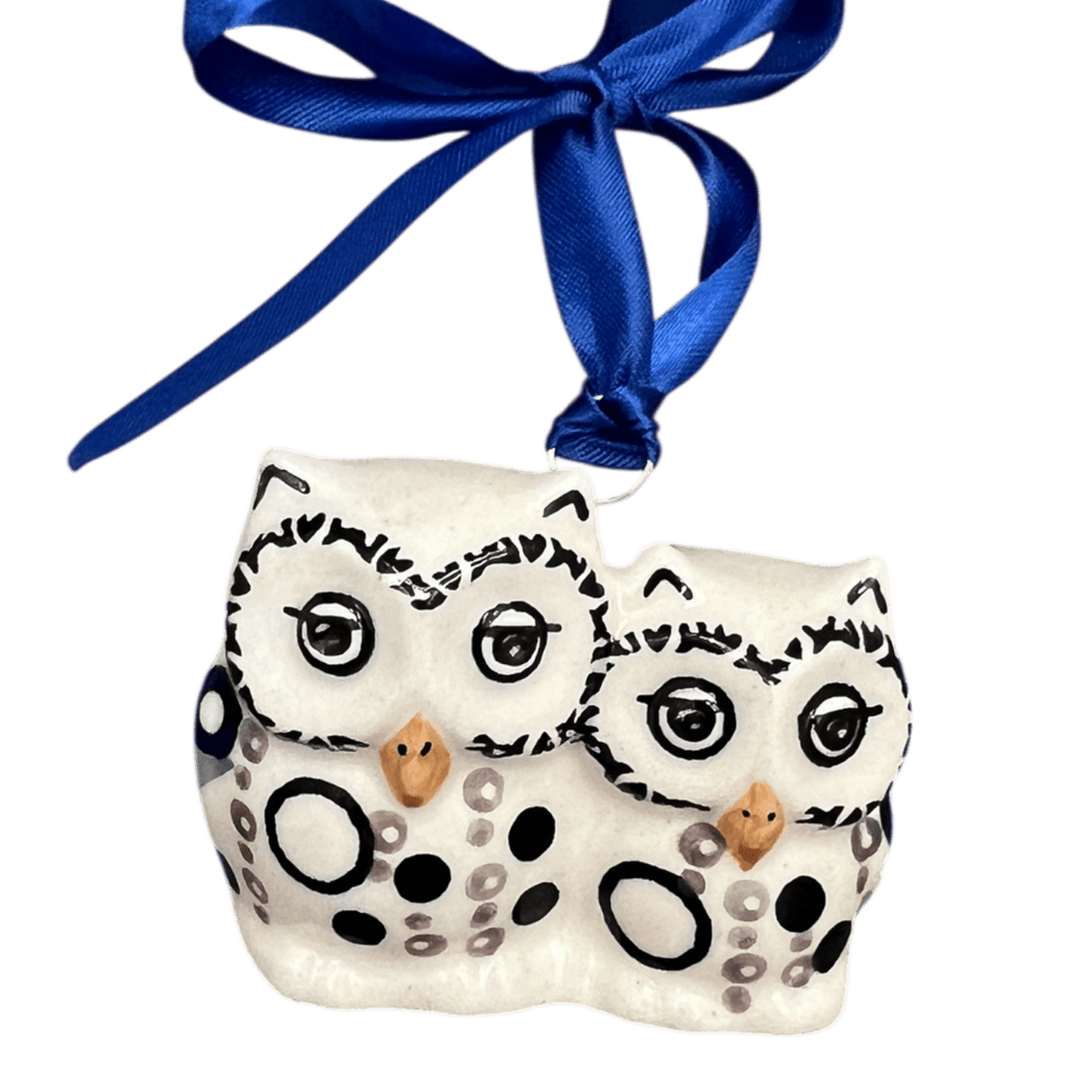 Ornament, Two Owl, 2" in "Bubble Blast" by Manufaktura | K020U-IZ23
