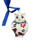 Ornament, Owl, 2" in "Red Bird" by Manufaktura | K026T-GILE