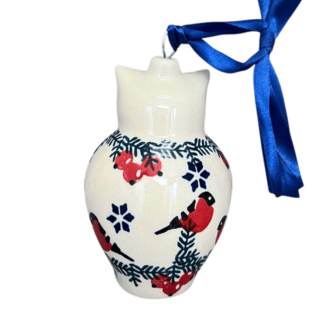 Ornament, Owl, 2" in "Red Bird" by Manufaktura | K026T-GILE