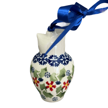 Ornament, Owl, 2" in "Holly In Bloom" by Manufaktura | K026T-IN13