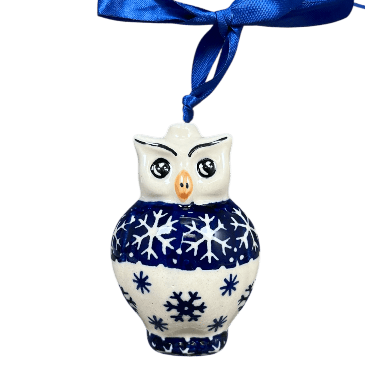 Ornament, Owl, 2" in "Snow Drift" by Manufaktura | K026T-PZ