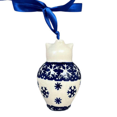 Ornament, Owl, 2" in "Snow Drift" by Manufaktura | K026T-PZ