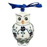 Ornament, Owl, 2" in "Woven Pansies" by Manufaktura | K026T-RV