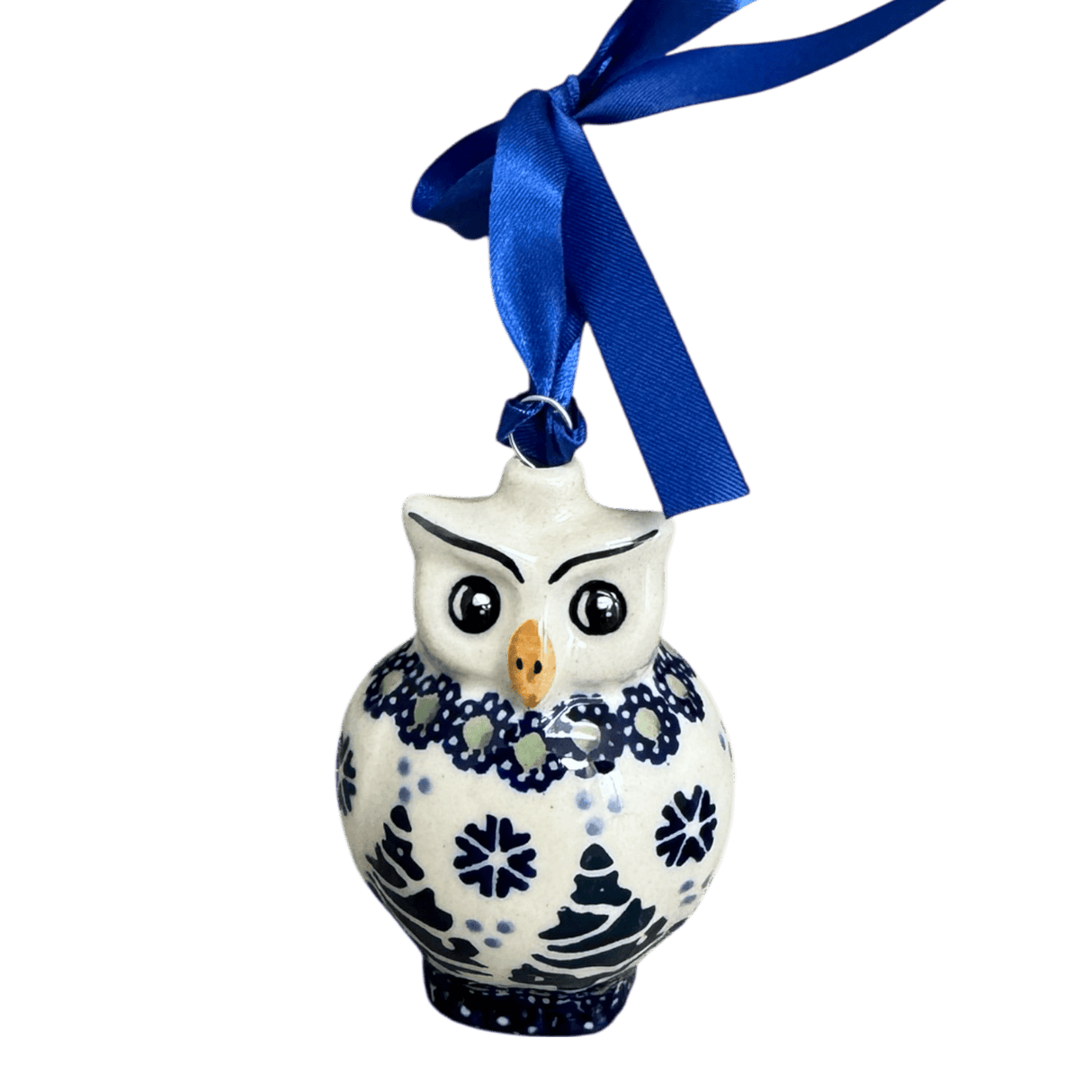 Ornament, Owl, 2" in "Snowy Pines" by Manufaktura | K026T-U22