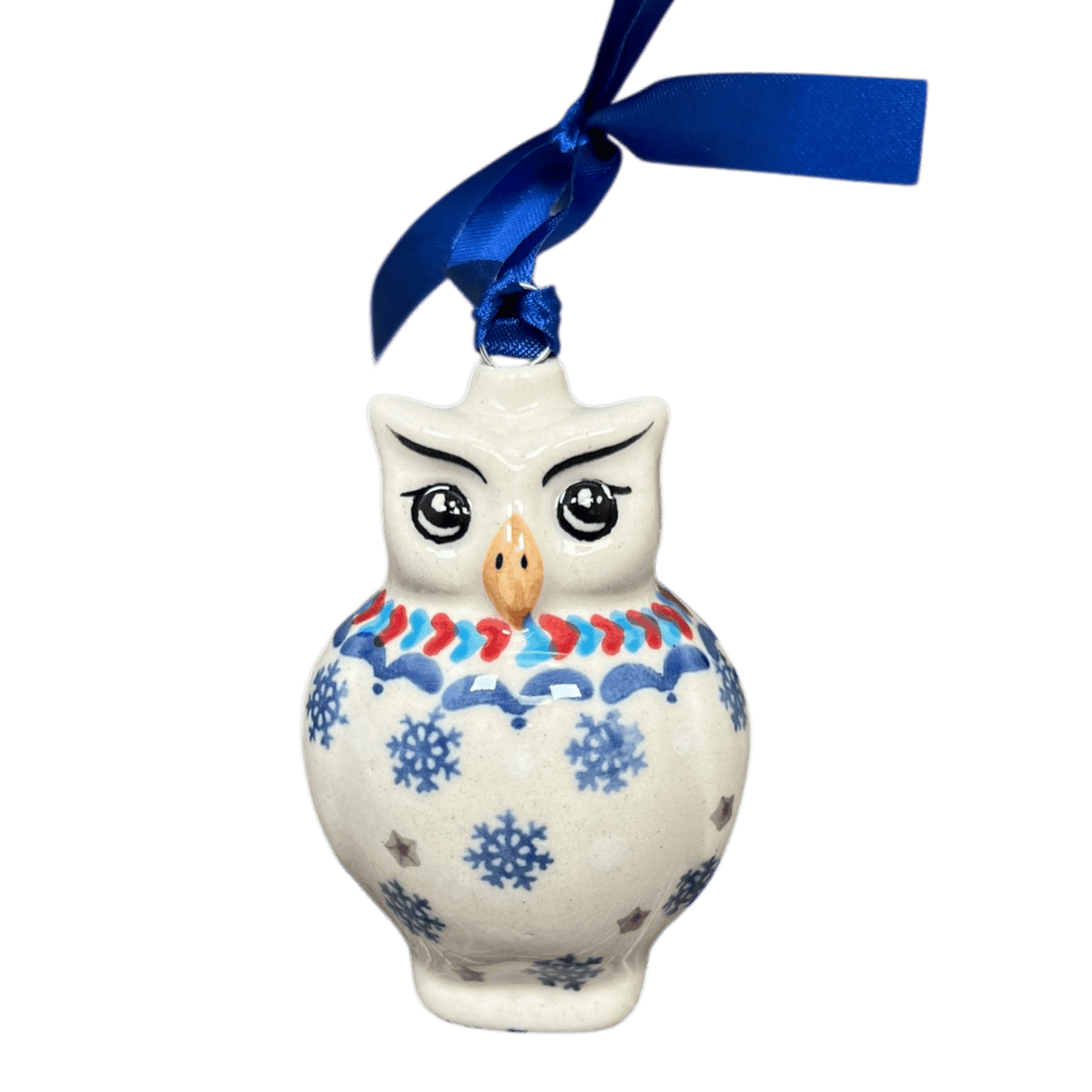 Ornament, Owl, 2" in "Snowflake Love" by Manufaktura | K026U-PS01